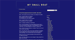 Desktop Screenshot of mysmallboat.info